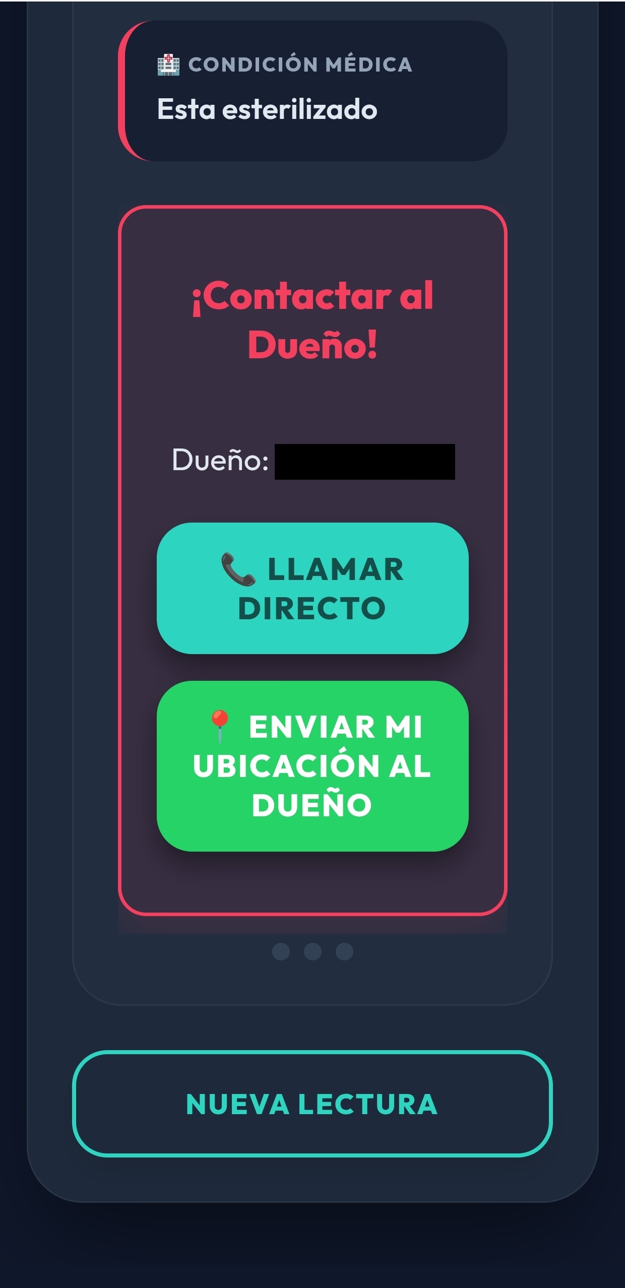 PeTApp pantalla 2
